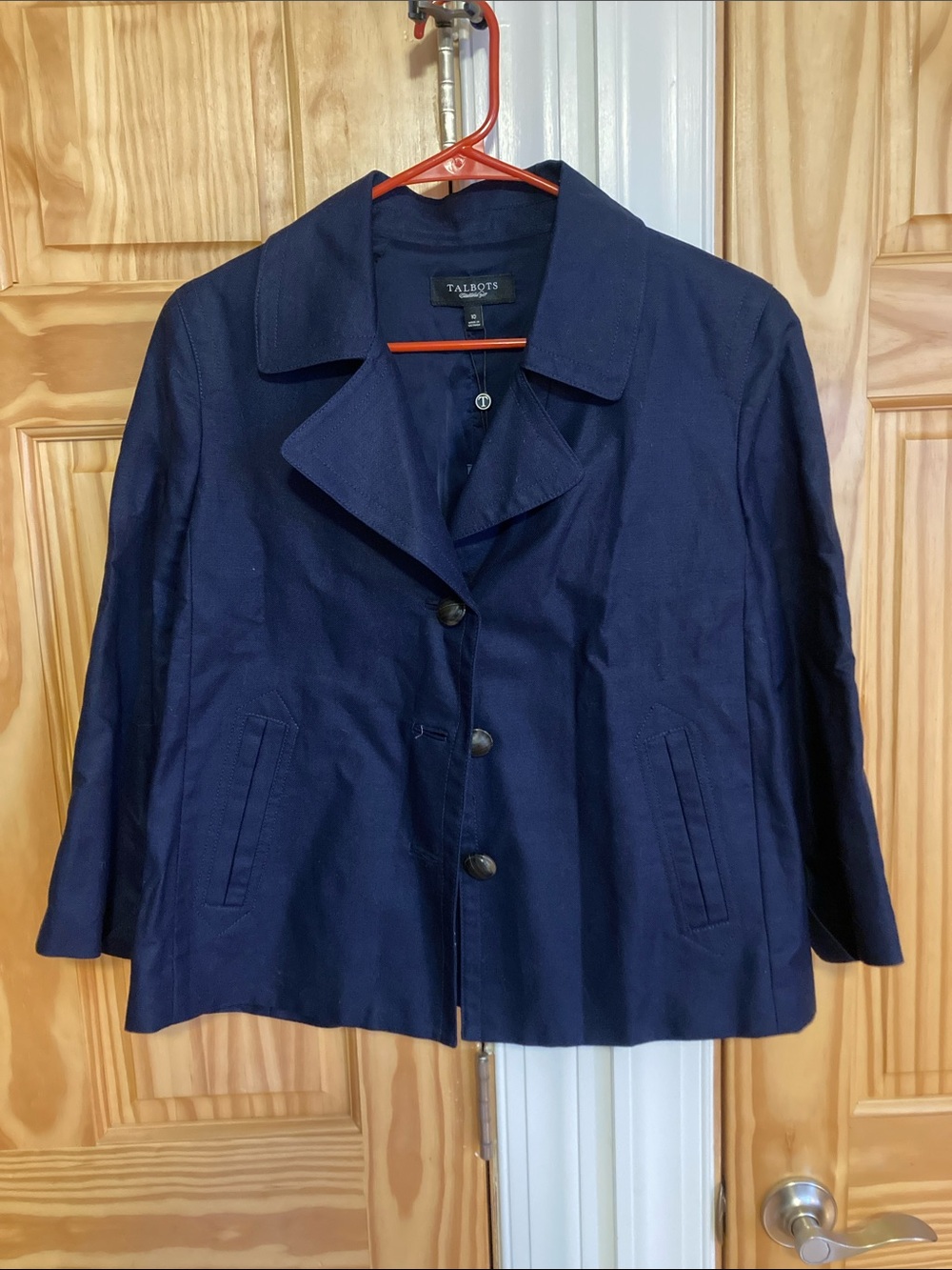 Talbots Navy Three-Button Women's Blazer